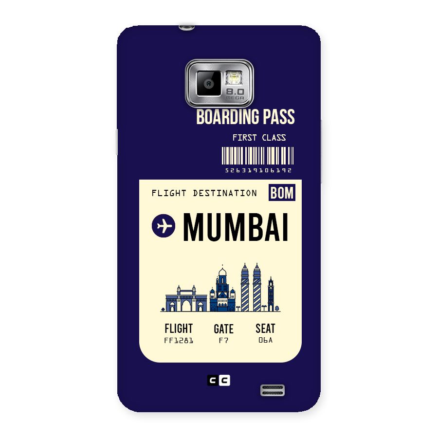 Mumbai Boarding Pass Back Case for Galaxy S2