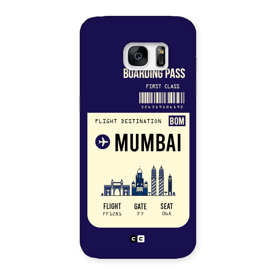 Mumbai Boarding Pass Back Case for Galaxy S7 Edge