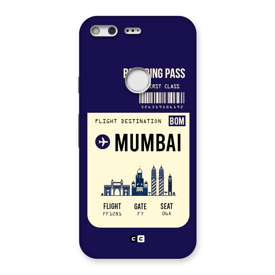 Mumbai Boarding Pass Back Case for Google Pixel