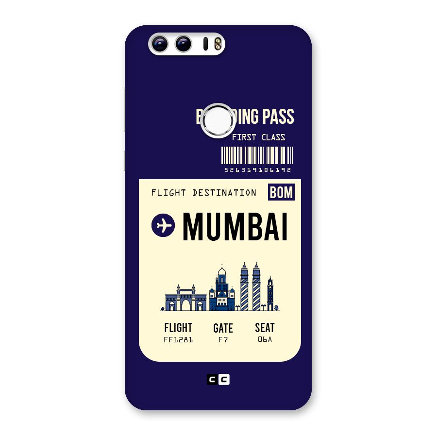 Mumbai Boarding Pass Back Case for Honor 8