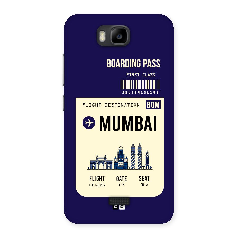 Mumbai Boarding Pass Back Case for Honor Bee