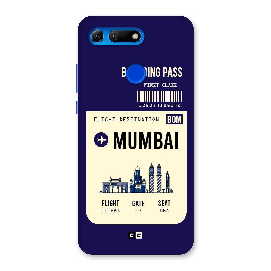 Mumbai Boarding Pass Back Case for Honor View 20