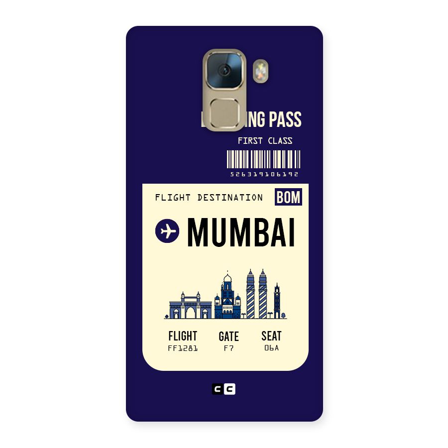 Mumbai Boarding Pass Back Case for Huawei Honor 7