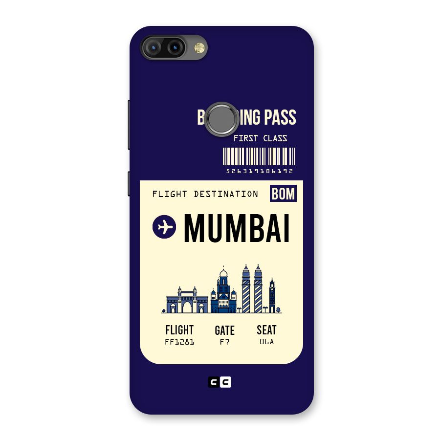 Mumbai Boarding Pass Back Case for Infinix Hot 6 Pro