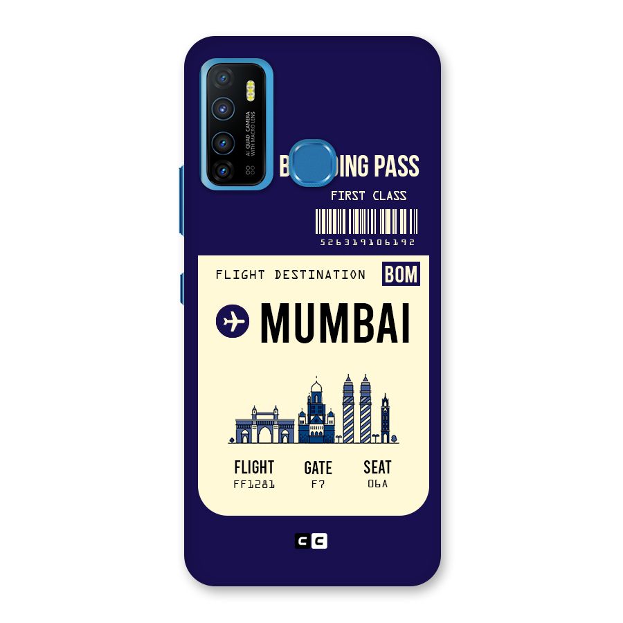 Mumbai Boarding Pass Back Case for Infinix Hot 9