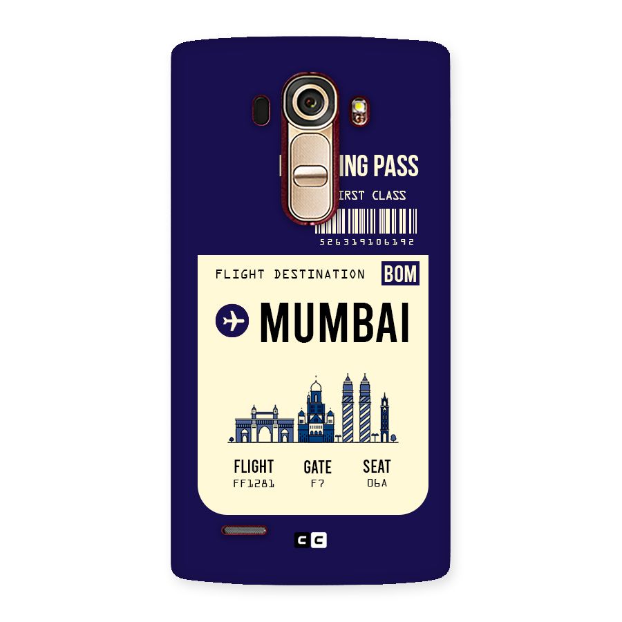 Mumbai Boarding Pass Back Case for LG G4