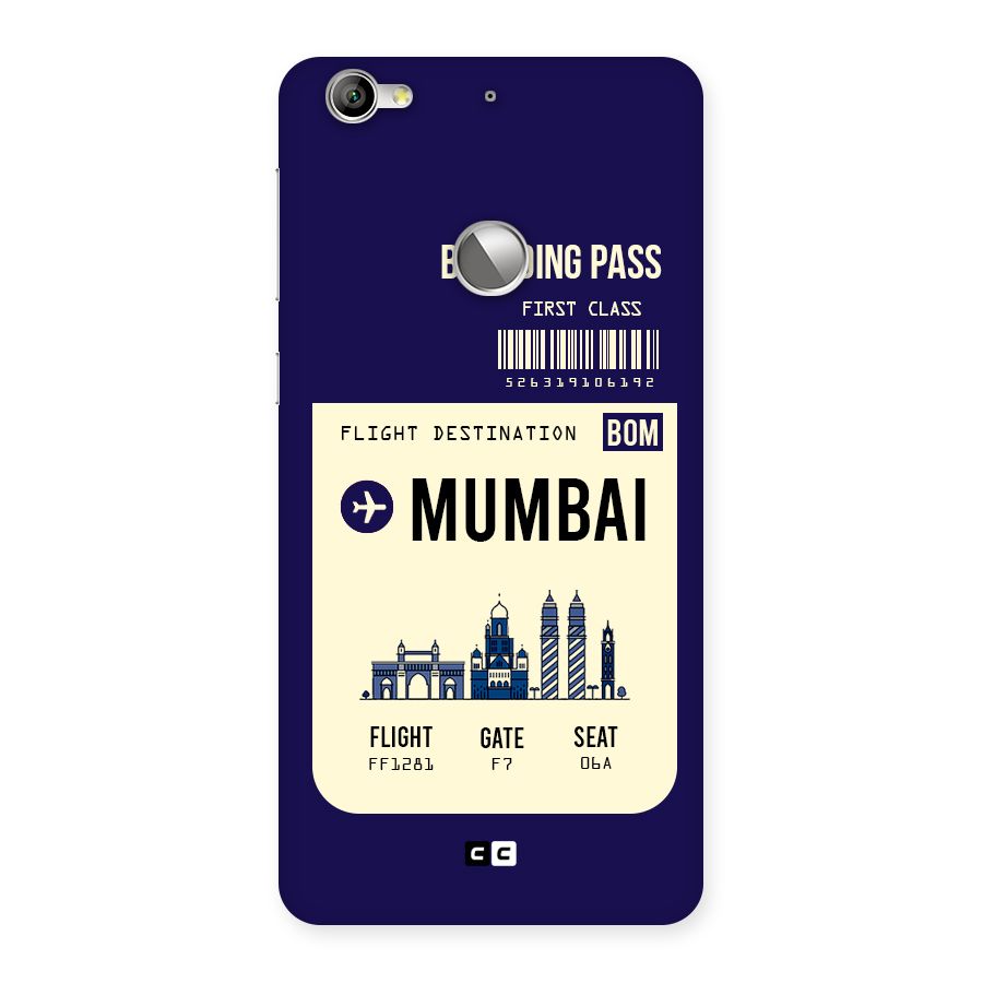 Mumbai Boarding Pass Back Case for LeTV Le 1s