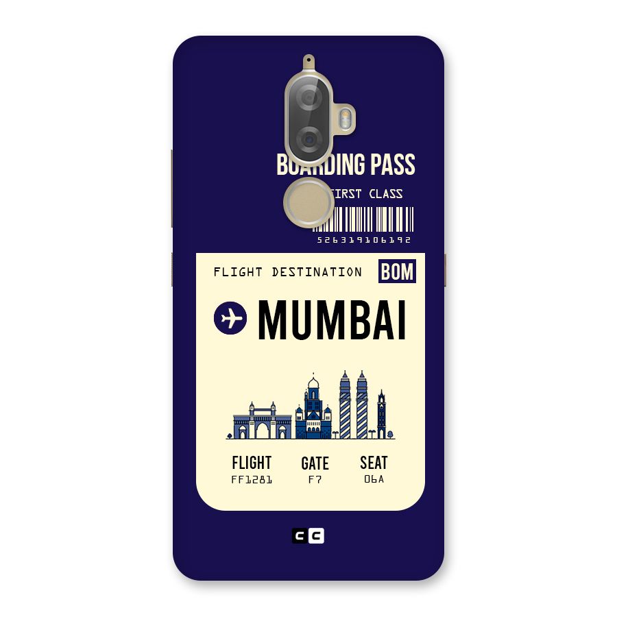 Mumbai Boarding Pass Back Case for Lenovo K8 Plus