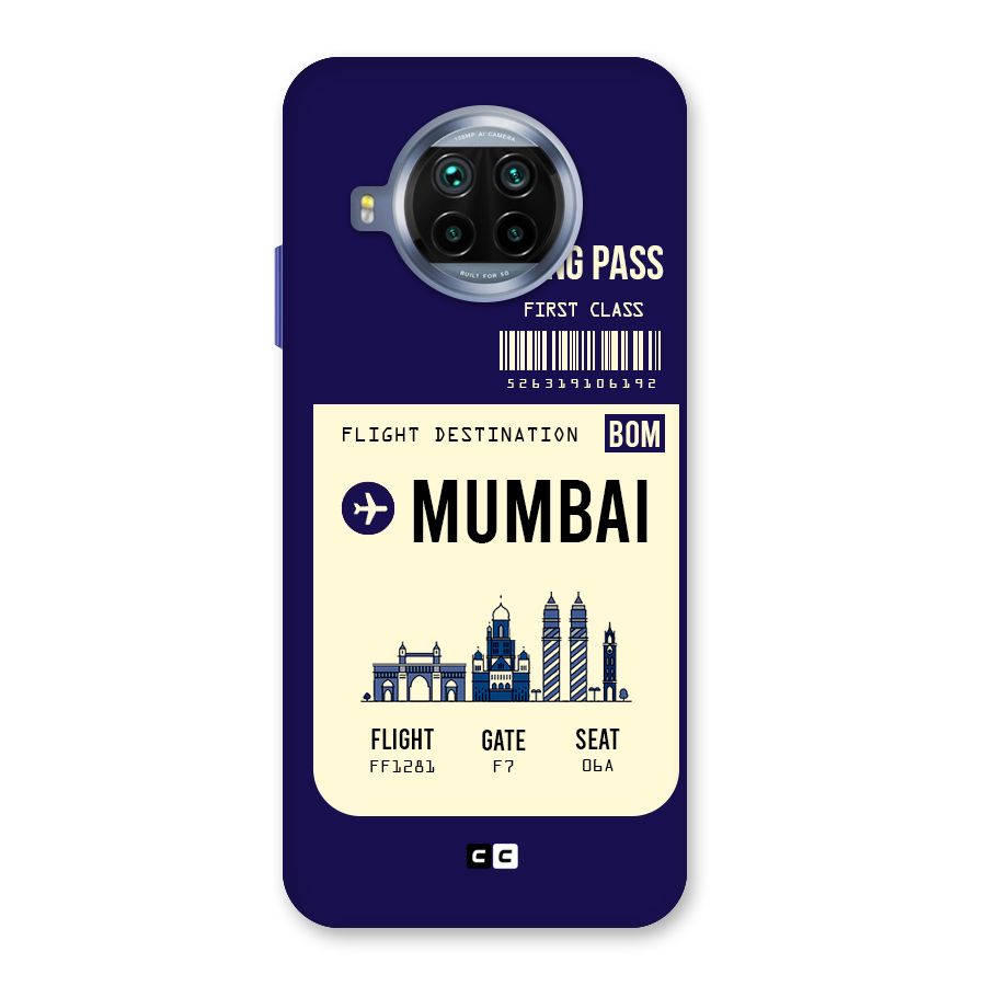 Mumbai Boarding Pass Back Case for Mi 10i