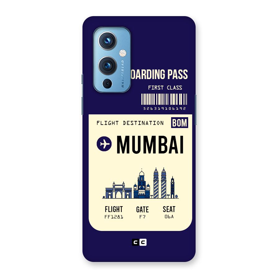 Mumbai Boarding Pass Back Case for OnePlus 9