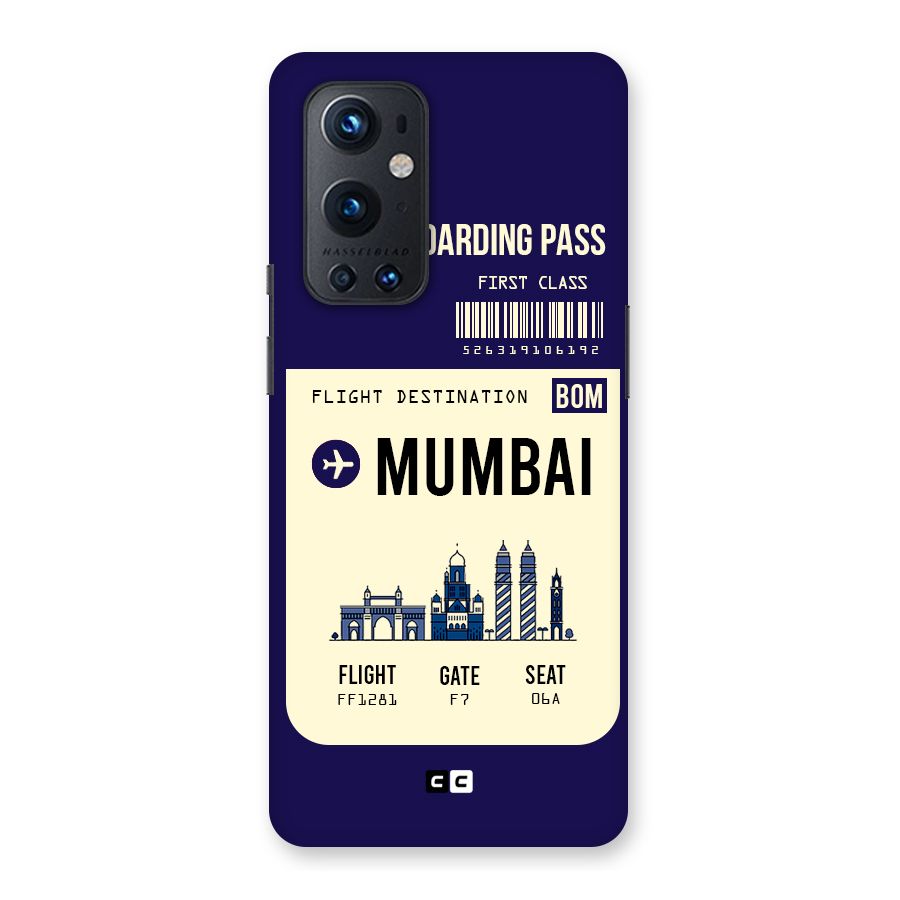 Mumbai Boarding Pass Back Case for OnePlus 9 Pro