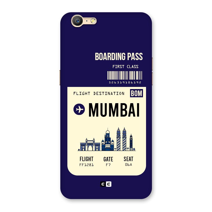 Mumbai Boarding Pass Back Case for Oppo A57