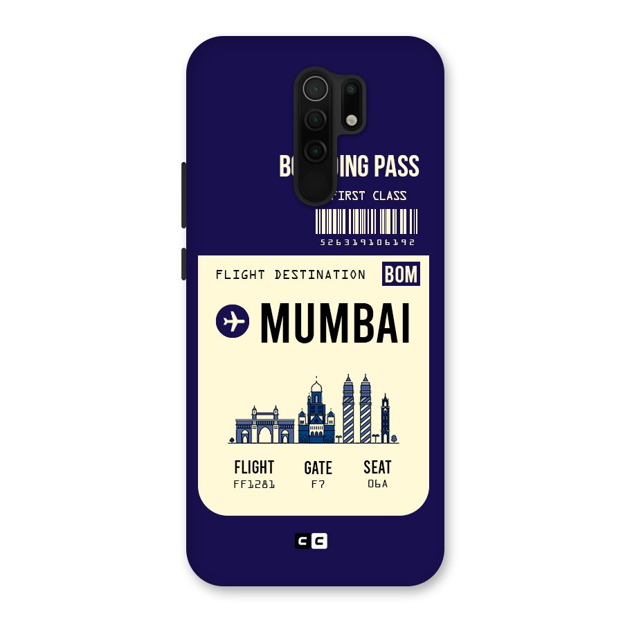Mumbai Boarding Pass Back Case for Poco M2
