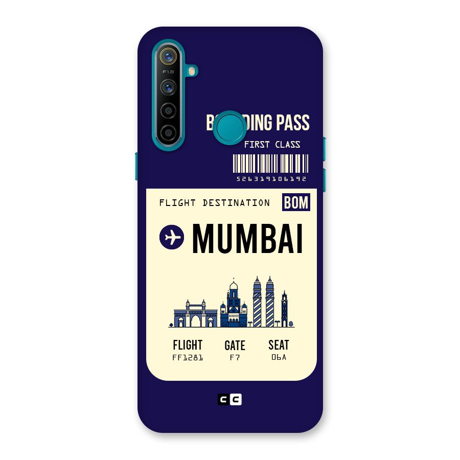 Mumbai Boarding Pass Back Case for Realme 5i