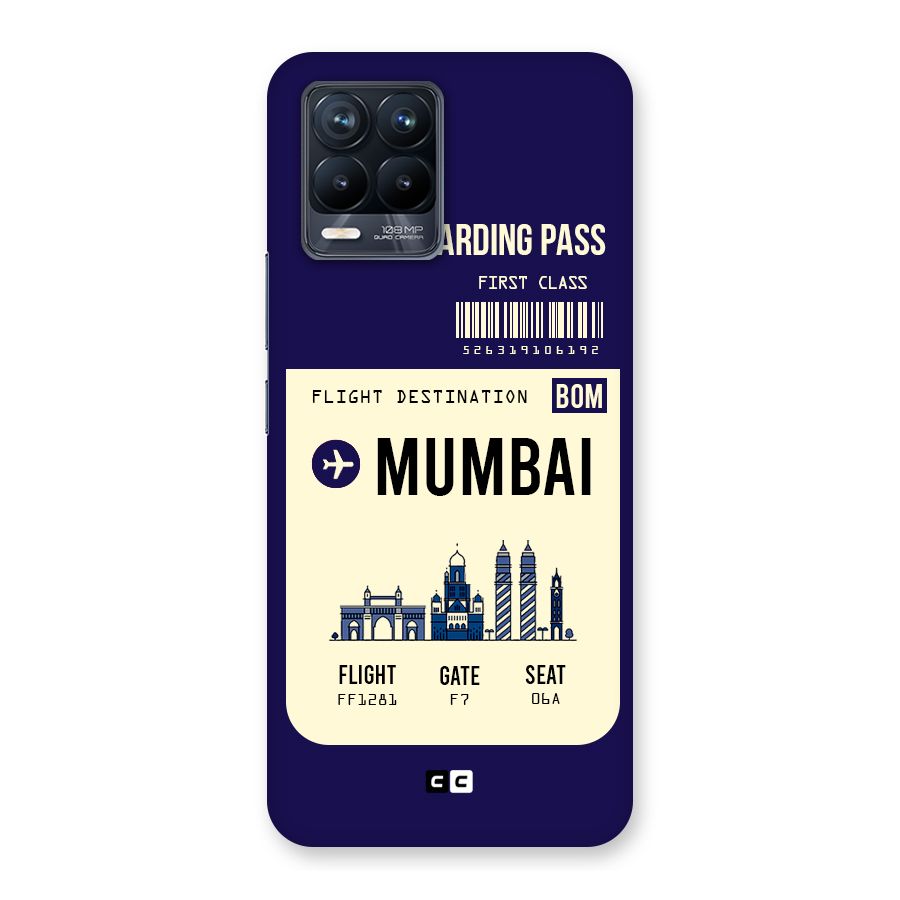 Mumbai Boarding Pass Back Case for Realme 8 Pro