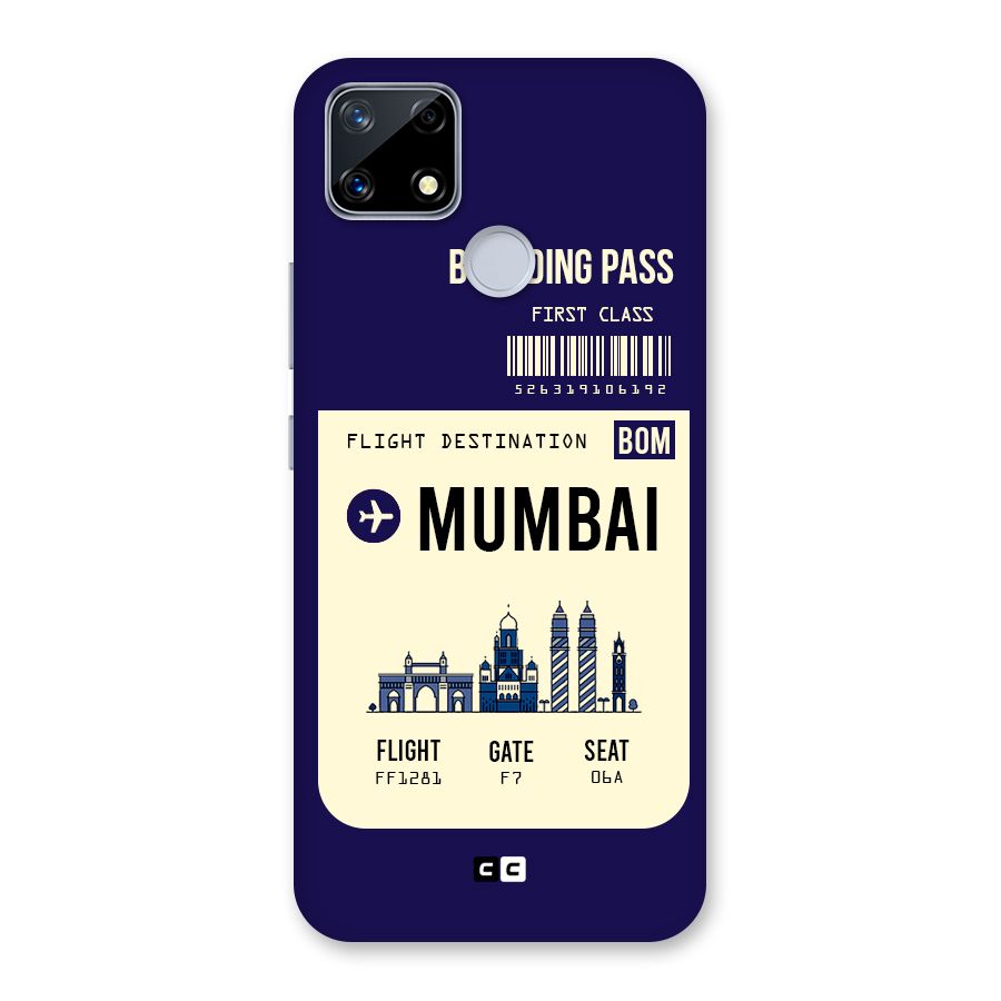 Mumbai Boarding Pass Back Case for Realme Narzo 20