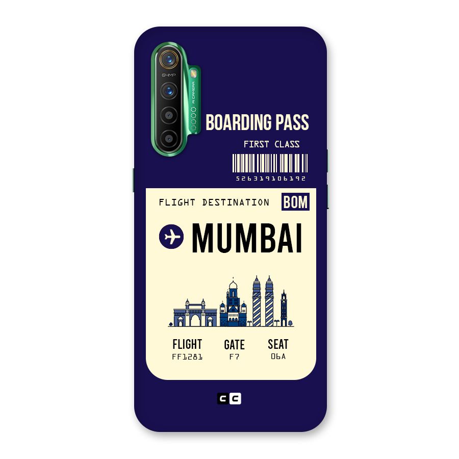 Mumbai Boarding Pass Back Case for Realme X2