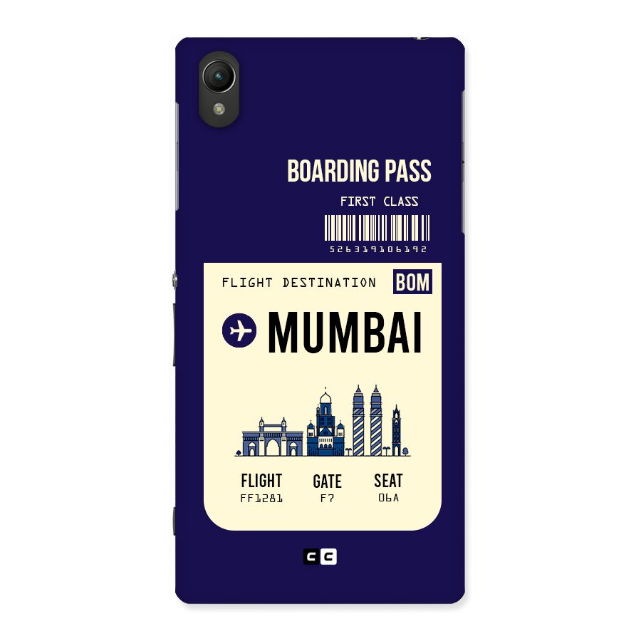 Mumbai Boarding Pass Back Case for Sony Xperia Z1