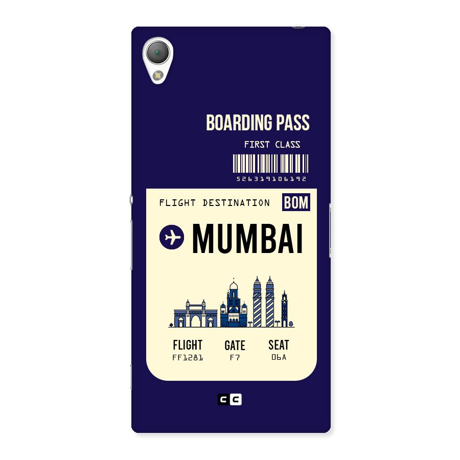 Mumbai Boarding Pass Back Case for Sony Xperia Z3