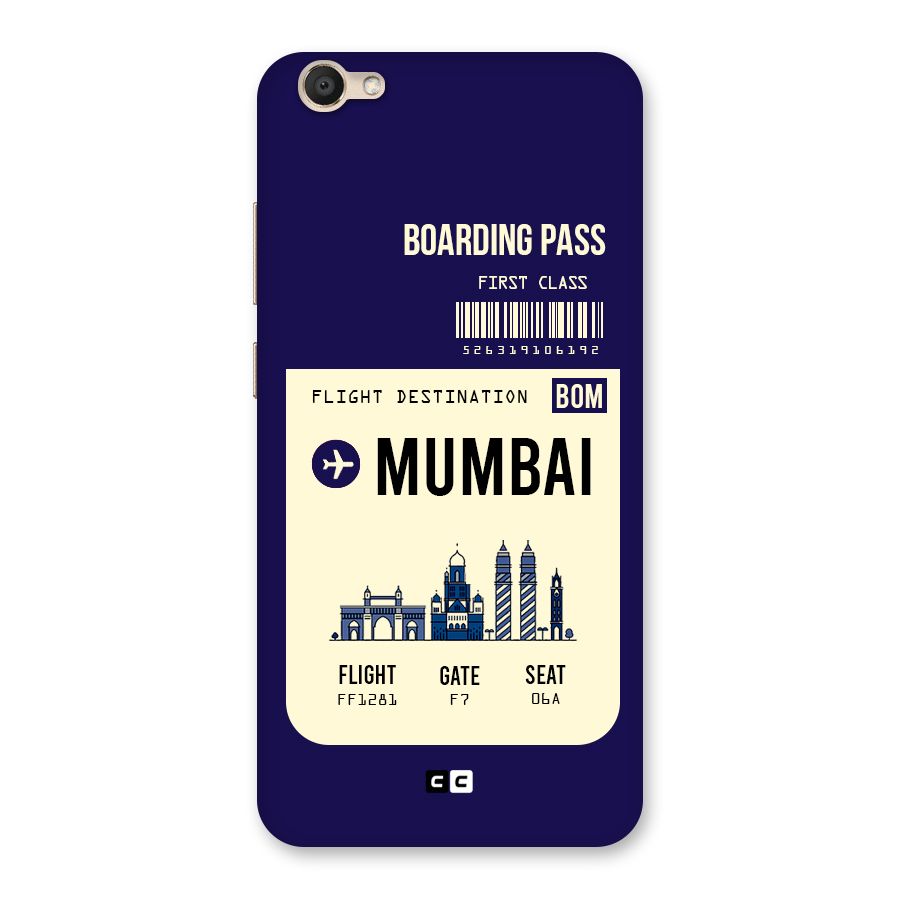 Mumbai Boarding Pass Back Case for Vivo V5