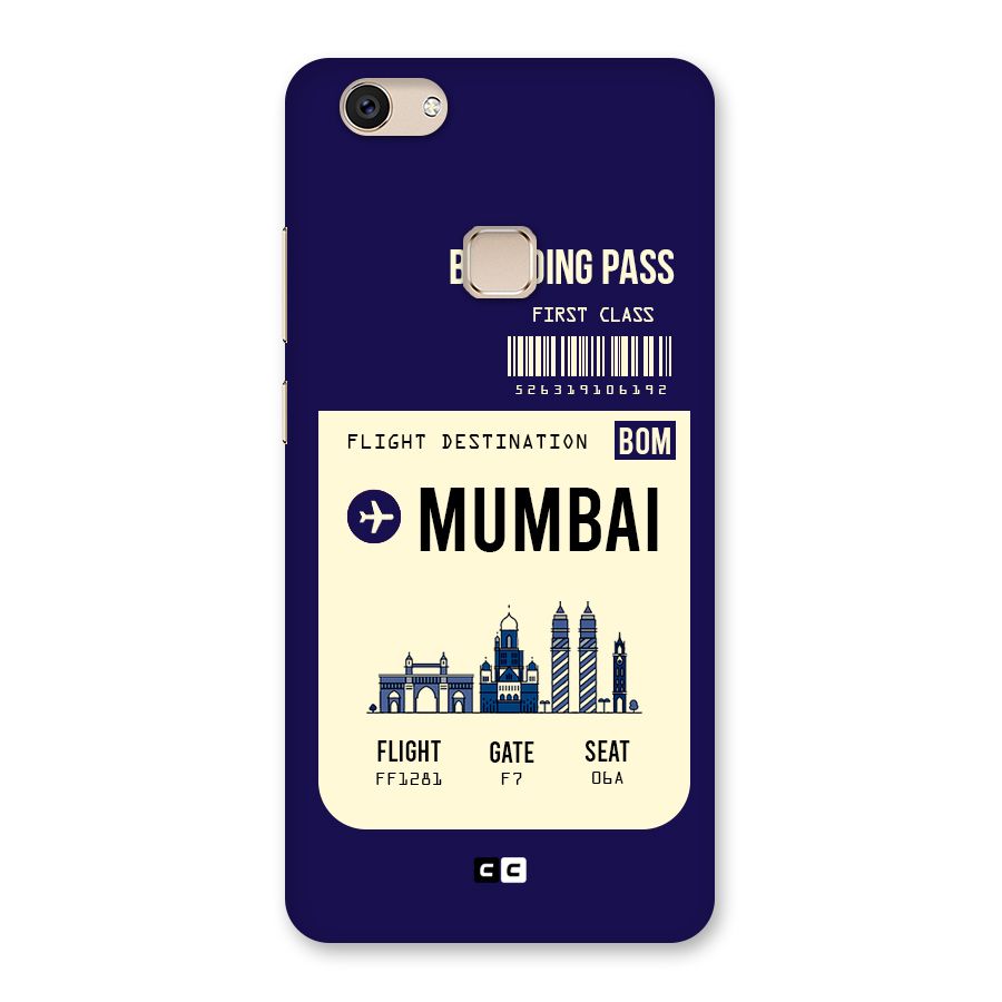Mumbai Boarding Pass Back Case for Vivo V7