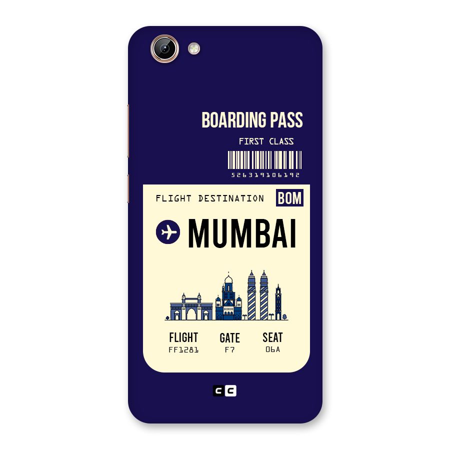 Mumbai Boarding Pass Back Case for Vivo Y71i
