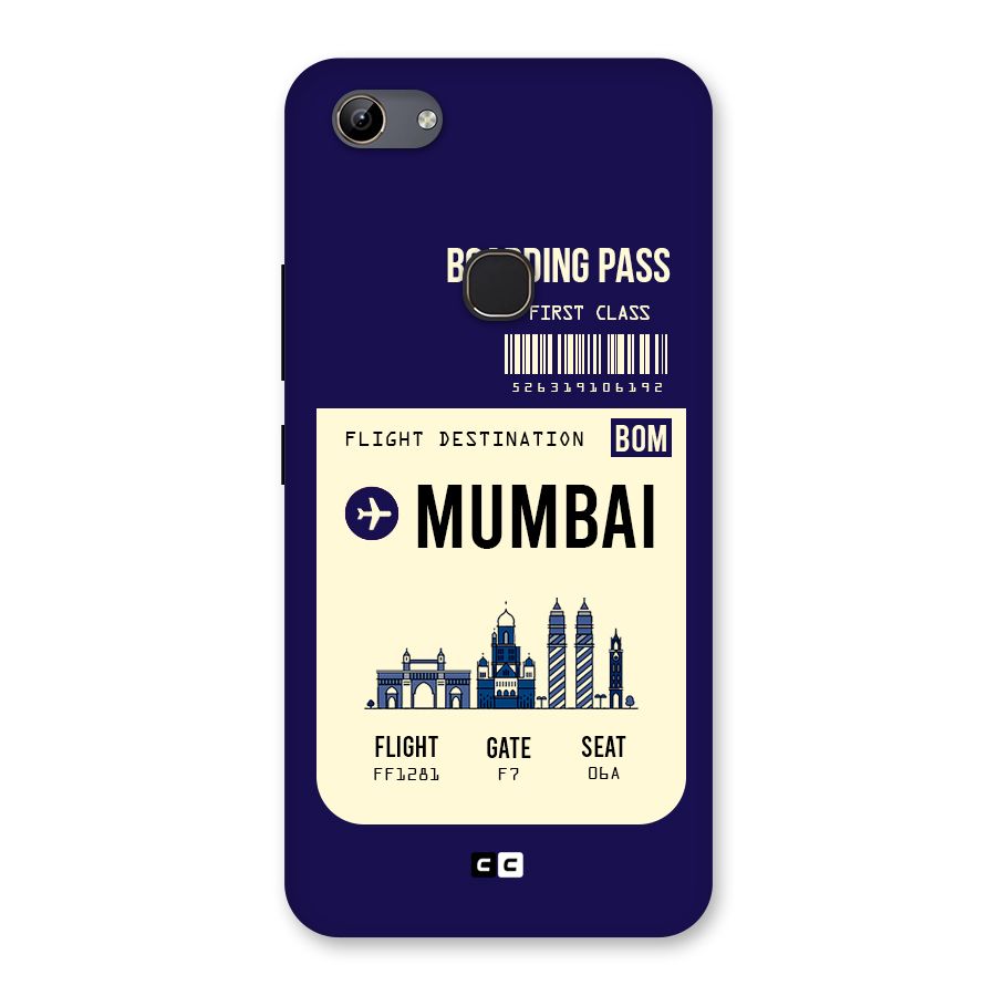 Mumbai Boarding Pass Back Case for Vivo Y81