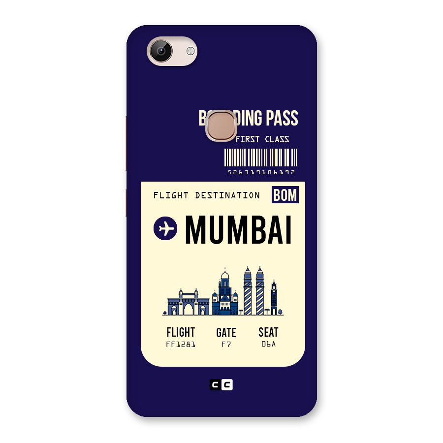 Mumbai Boarding Pass Back Case for Vivo Y83