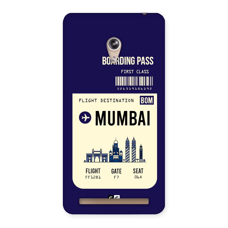 Mumbai Boarding Pass Back Case for Zenfone 6