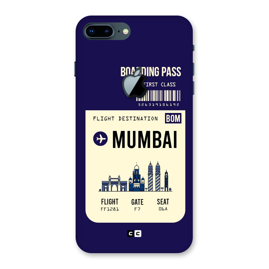 Mumbai Boarding Pass Back Case for iPhone 7 Plus Apple Cut