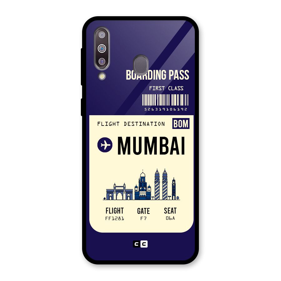 Mumbai Boarding Pass Glass Back Case for Galaxy M30