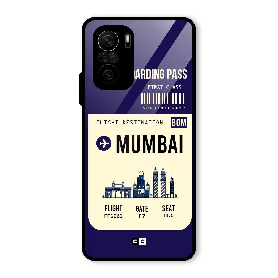 Mumbai Boarding Pass Glass Back Case for Mi 11X Pro