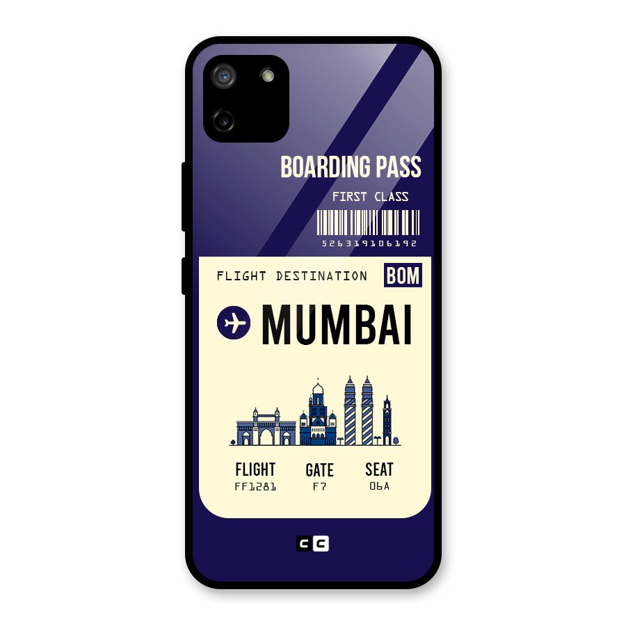 Mumbai Boarding Pass Glass Back Case for Realme C11