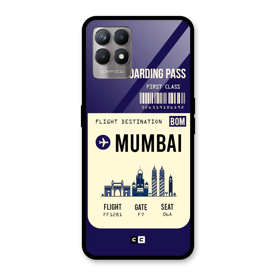 Mumbai Boarding Pass Glass Back Case for Realme Narzo 50