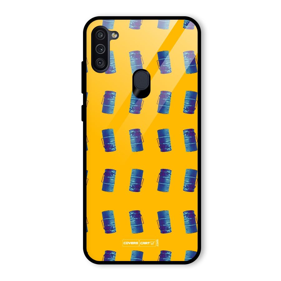 Mumbai Citystyle Glass Back Case for Galaxy M11
