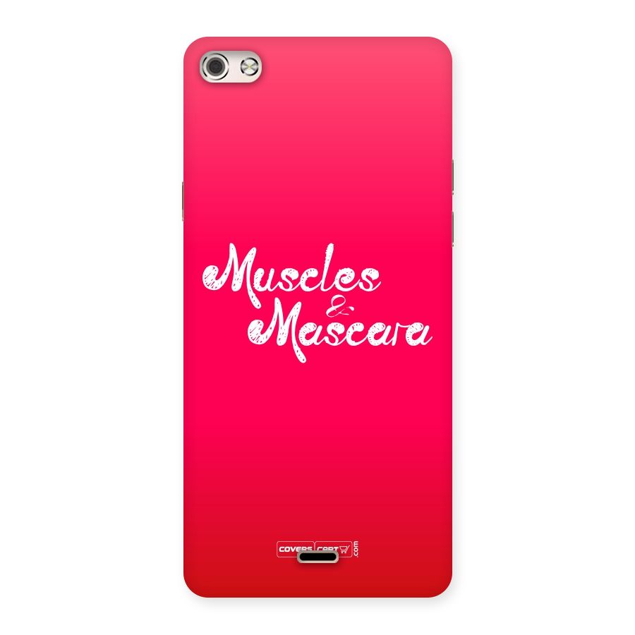 Muscles and Mascara Back Case for Micromax Canvas Silver 5