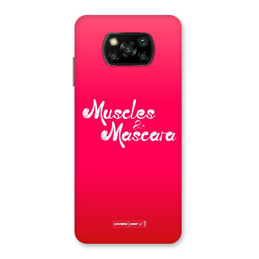 Muscles and Mascara Back Case for Poco X3