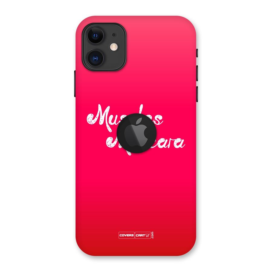 Muscles and Mascara Back Case for iPhone 11 Logo Cut