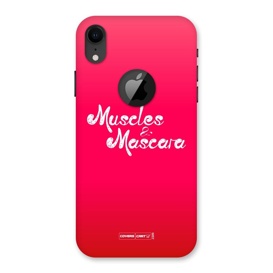 Muscles and Mascara Back Case for iPhone XR Logo Cut