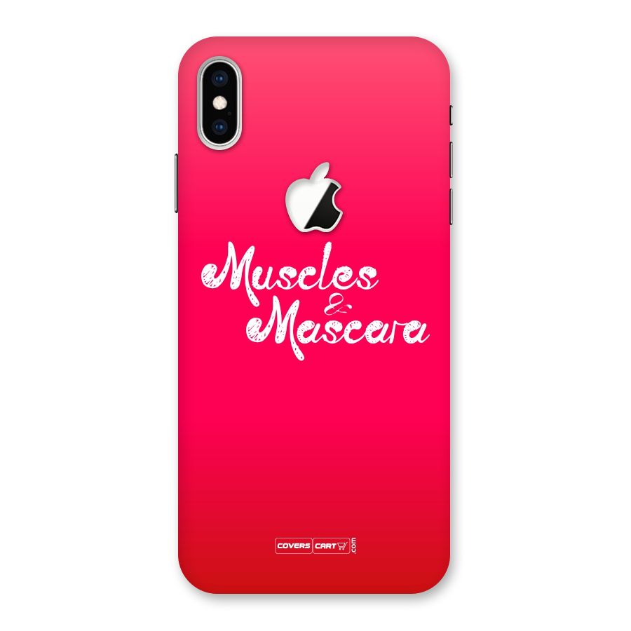Muscles and Mascara Back Case for iPhone XS Max Apple Cut