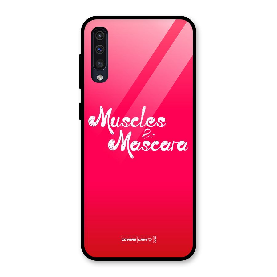 Muscles and Mascara Glass Back Case for Galaxy A50