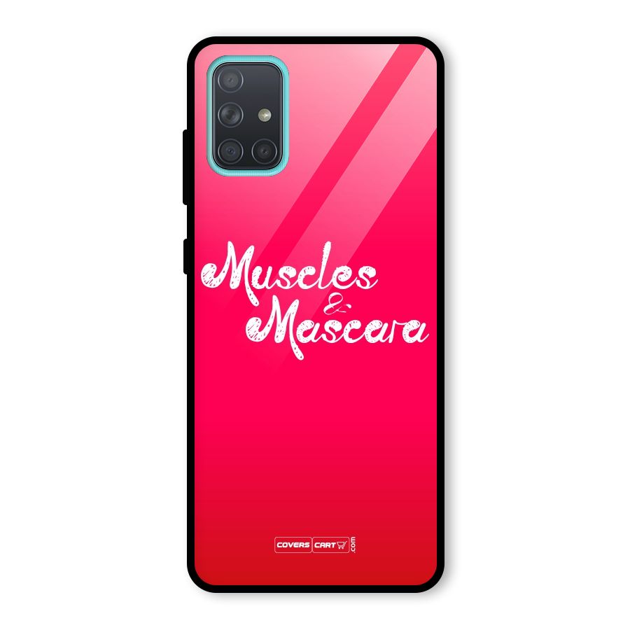 Muscles and Mascara Glass Back Case for Galaxy A71