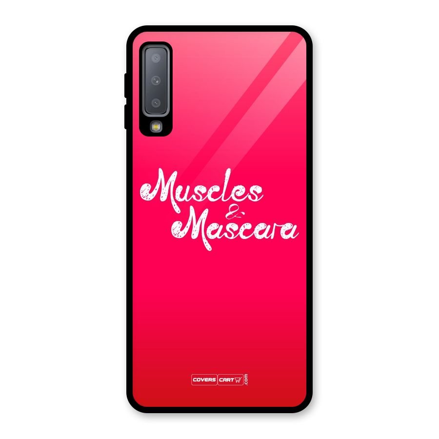 Muscles and Mascara Glass Back Case for Galaxy A7 (2018)