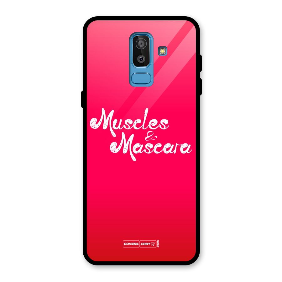 Muscles and Mascara Glass Back Case for Galaxy J8