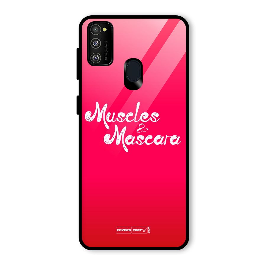 Muscles and Mascara Glass Back Case for Galaxy M30s