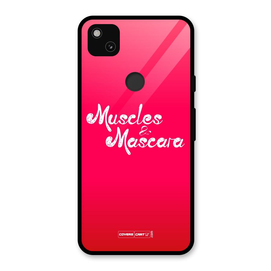 Muscles and Mascara Glass Back Case for Google Pixel 4a