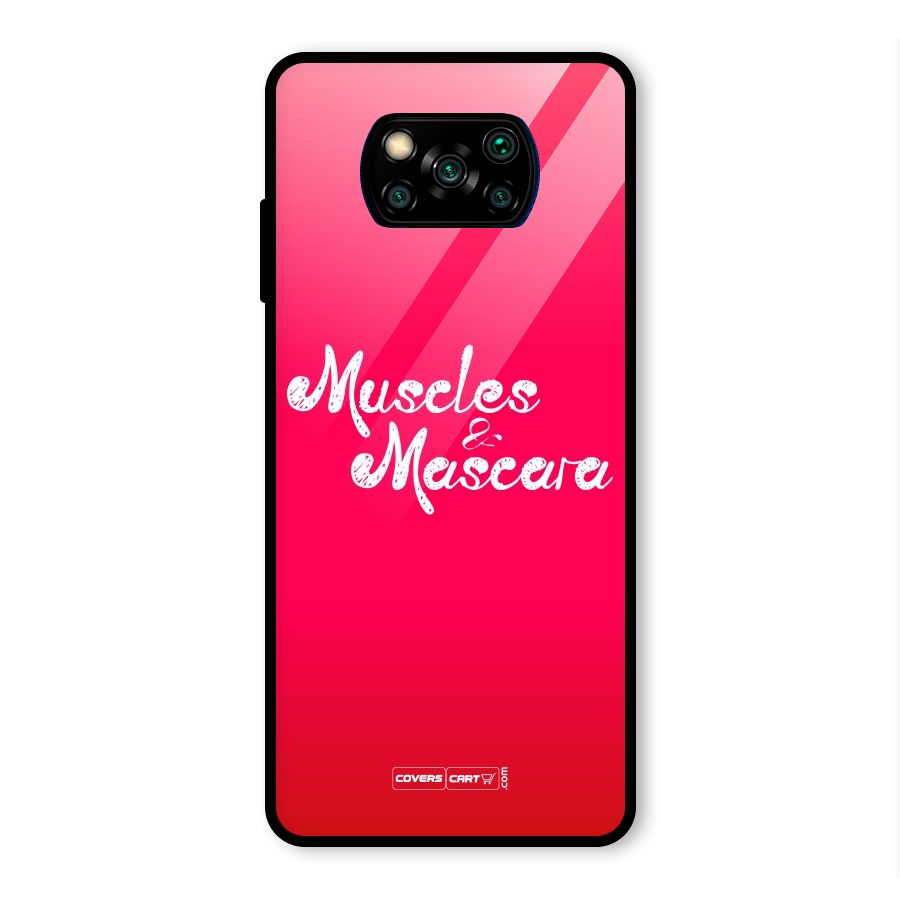Muscles and Mascara Glass Back Case for Poco X3 Pro