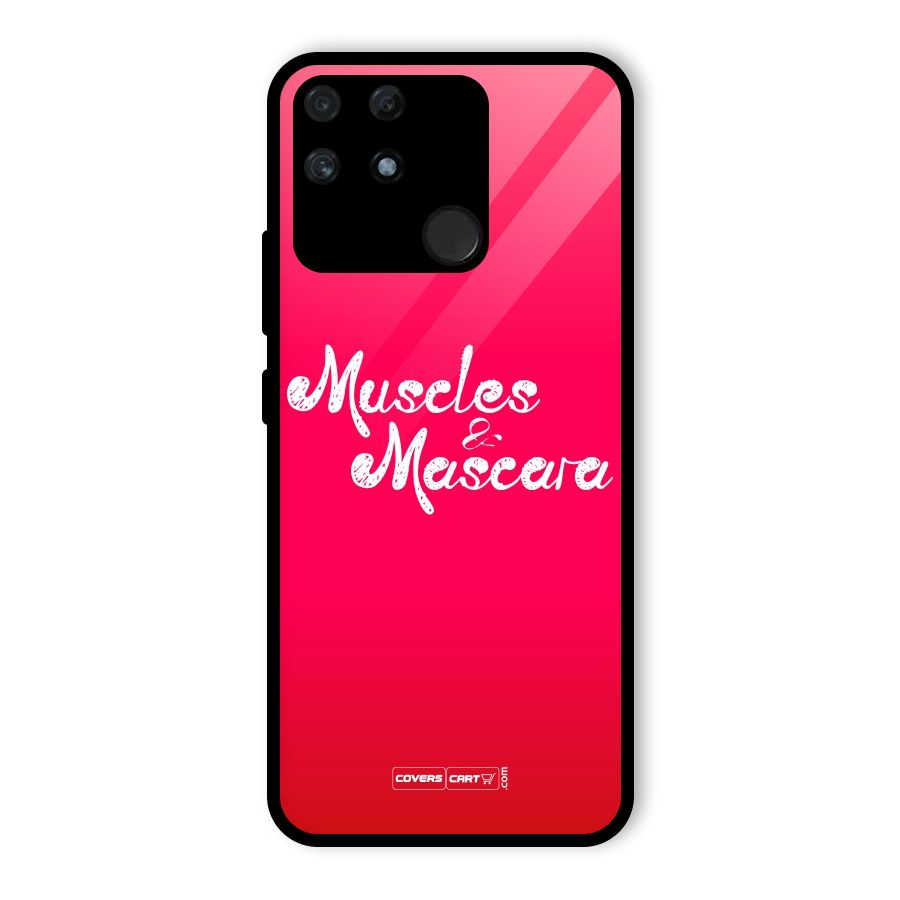 Muscles and Mascara Glass Back Case for Realme Narzo 50A