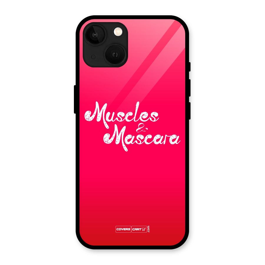 Muscles and Mascara Glass Back Case for iPhone 13