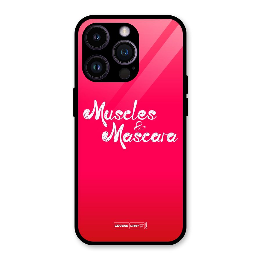 Muscles and Mascara Glass Back Case for iPhone 14 Pro